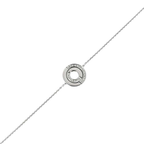 Bracelet DINH VAN - Seventies - Bracelet or blanc et diamants 58 Facettes GAP15292