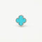 Boucles d'oreilles Van Cleef & Arpels - Rares Boucles d'Oreilles Sweet Alhambra turquoise en or blanc 58 Facettes
