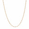 Collier Chaine or jaune maille gourmette limée rectangulaire 58 Facettes CVCH20