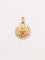 Pendentif AUGIS - Médaille amour ronde Plus qu'hier moins que demain or jaune rubis 58 Facettes J494