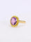 Bague 54 Bague vintage or jaune améthyste 58 Facettes 1073.9