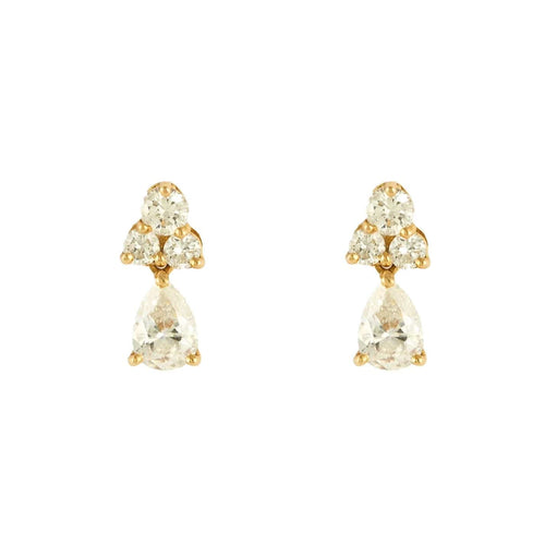 Boucles d'oreilles Boucles d'oreilles dormeuses or et diamants 58 Facettes BO/230136