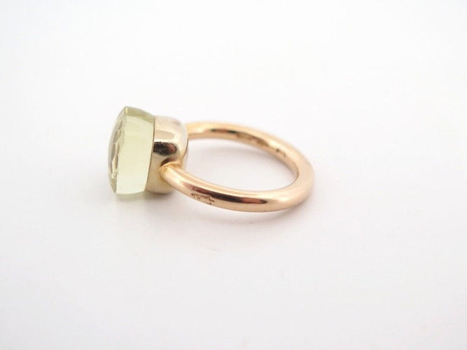 Bague 51 bague POMELLATO nudo classic en or jaune quartz citron 58 Facettes 259597