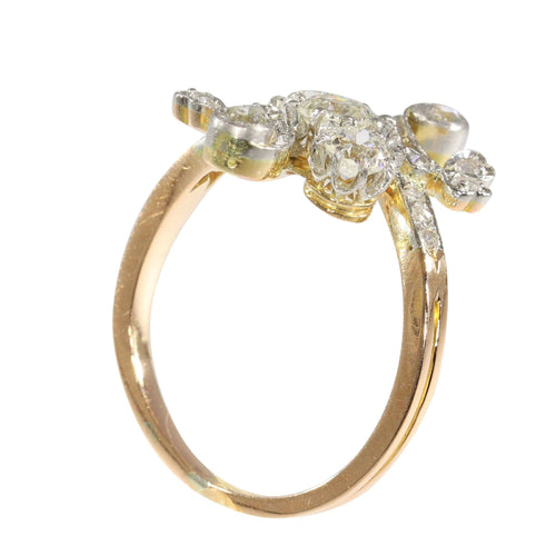 Bague 52 La Bague Diamant Vintage Belle Epoque 58 Facettes 24121-0294