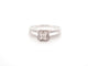 Bague 53 bague MAUBOUSSIN solitaire chance of love n1 or blanc diamant 58 Facettes 259023