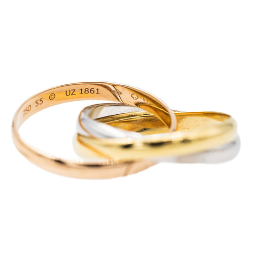 Bague 55 Cartier Bague Trinity Or jaune 58 Facettes 2971279CN