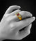 Bague Bague pont avec rubis et diamants, 58 Facettes