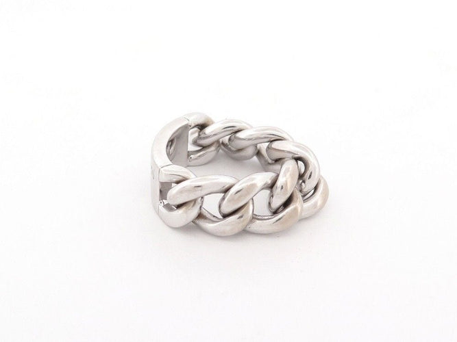 Bague 55 bague CHRISTIAN DIOR gourmette or blanc 58 Facettes 259930