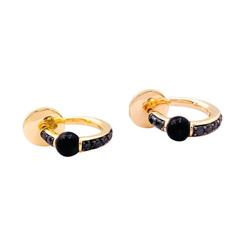 Boucles d'oreilles Boucles d'oreilles Pomellato, "M'ama non M'ama", or rose, pierres de couleurs. 58 Facettes 34055