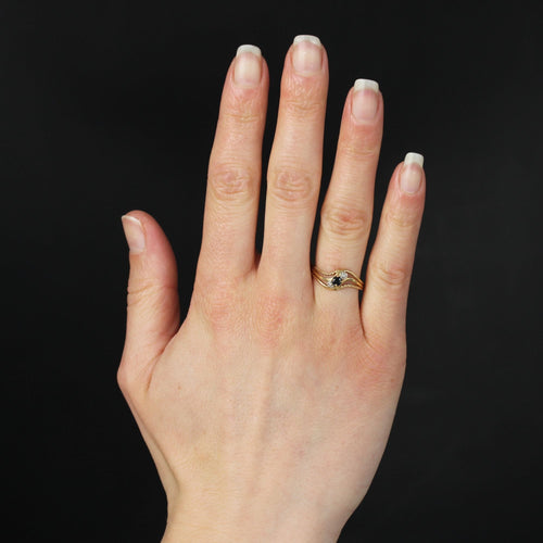 Bague 54 Bague saphir diamants moderne 58 Facettes 21-675A