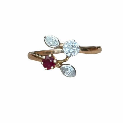 Bague 53 Bague toi et moi rubis et diamants 58 Facettes 295