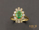 Bague Bague Marquise émeraude diamants 58 Facettes A10539