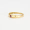 Bague 53 Bague Jonc Anglais Rubis Or Jaune 58 Facettes