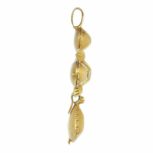Pendentif Élégance antique : le pendentif croix en diamant des années 1800 58 Facettes 24074-0179