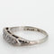 Bague Bague Vintage Art Déco 2 Rangs Diamants Or Blanc 58 Facettes G13484