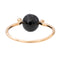 Bague 54 Bague Or rose Onyx 58 Facettes 2883065CN