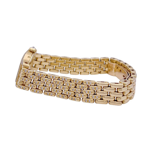 Montre Montre Cartier "Tortue" or jaune, diamants, nacre. 58 Facettes 33639