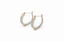 Boucles d'oreilles Oro Bianco Orecchini a cerchio in oro giallo 58 Facettes ORC159