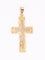 Pendentif croix vintage or jaune
