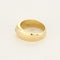 Solitaire jonc en or jaune et diamant