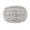 Bague 54 Bague Jonc Or blanc Diamant 58 Facettes 2841920CN
