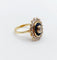 Bague 54 Bague marguerite art déco or jaune, diamants et saphir calibrés 58 Facettes A05533