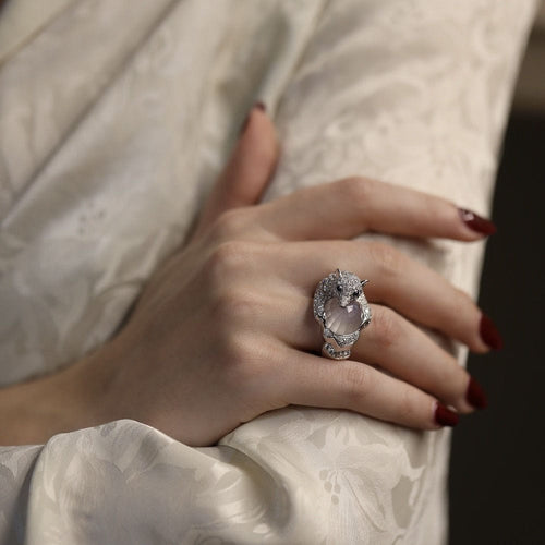 Bague 52 Boucheron - Bague "Collection animaux Ours Nanook" Or Gris Diamants 58 Facettes