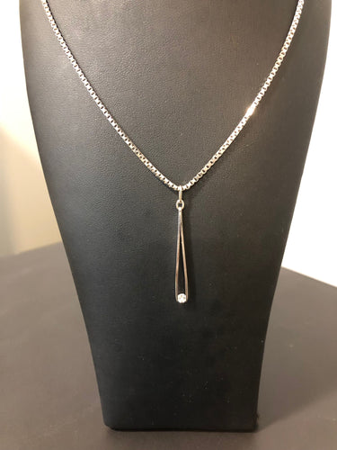 Pendentif Pendentif brucelle or balnc et diamant 58 Facettes