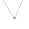 Collier Collier pendentif en or gris 18K avec diamant taille ancienne 0,80 ct I-VS - 40 cm 58 Facettes FB10470