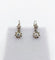 Boucles d'oreilles Dormeuses Art Déco or blanc, diamants taille brillants 58 Facettes A05861