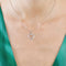 Pendentif Chaine et pendentif coeur en or gris 58 Facettes
