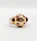 Bague 53 Bague art déco dôme bombé or rose diamant et rubis serti étoilé 58 Facettes A04368