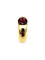 Bague 51 CARTIER. Collection "Ellipse", bague or jaune et grenat 58 Facettes
