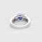 Bague 53 Bague jonc or gris, saphir et diamants 58 Facettes EB2