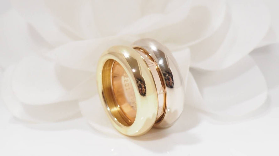 Bague 49 Poiray bague "Symbole" trois ors 58 Facettes 31968