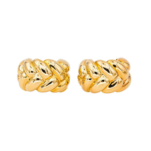Boucles d'oreilles Boucles d'oreilles Demi créoles Or jaune 58 Facettes 4286097CN