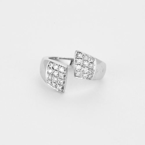 Bague 54 Bague toi et moi or gris et diamants 58 Facettes 250136