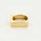 Bague 58 Bague moderniste de forme carré en or jaune et diamant 58 Facettes THI0518