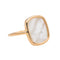 Bague 55 Ginette NY Bague White MOP antique ring Or rose Nacre 58 Facettes 3089114CN