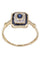 Bague 57 Bague moderne saphirs diamants 58 Facettes 089121