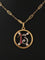 Pendentif Pendentif Art Déco porte bonheur 13 or jaune, platine 58 Facettes