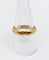 Bague 60 RARE Alliance jumelée or jaune finement ciselée, NON gravée (circa 1880) 58 Facettes A04721