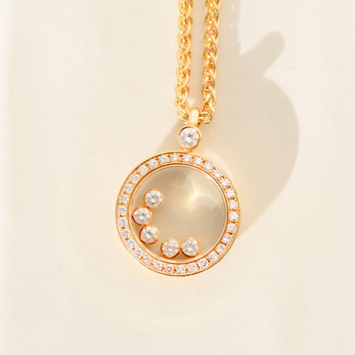 Collier Collier Chopard « Happy Diamonds » en or 18 carats | Diamants 0,66 ct 58 Facettes 3289