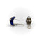 Boucles d'oreilles Boucles d'oreilles en or blanc 18 carats, émail Hidalgo, fleur de lys et diamants 58 Facettes