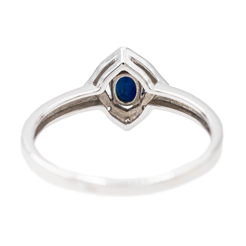 Bague 53.5 Bague Or blanc Saphir 58 Facettes 3029956CN