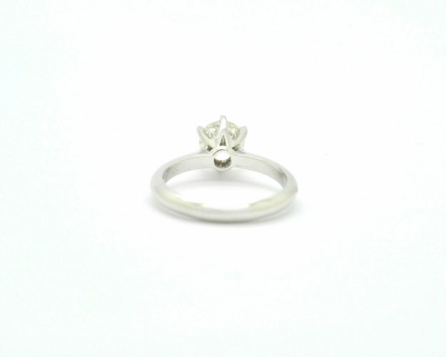 Bague Bague solitaire en or blanc avec diamants 58 Facettes