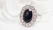 Bague 58 Bague Pompadour en platine saphir et diamants 58 Facettes 32635