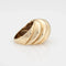 Bague 56.5 Bague en or cannelée vintage des années 70 58 Facettes G13427