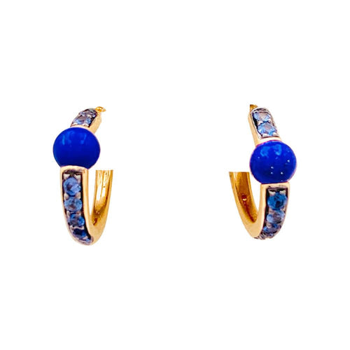 Boucles d'oreilles Boucles d'oreilles Pomellato, "M'ama non M'ama", or rose, pierres de couleurs. 58 Facettes 34054