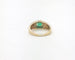 Bague ANELLO ORO GIALLO CON SMERALDO E DIAMANTI 58 Facettes